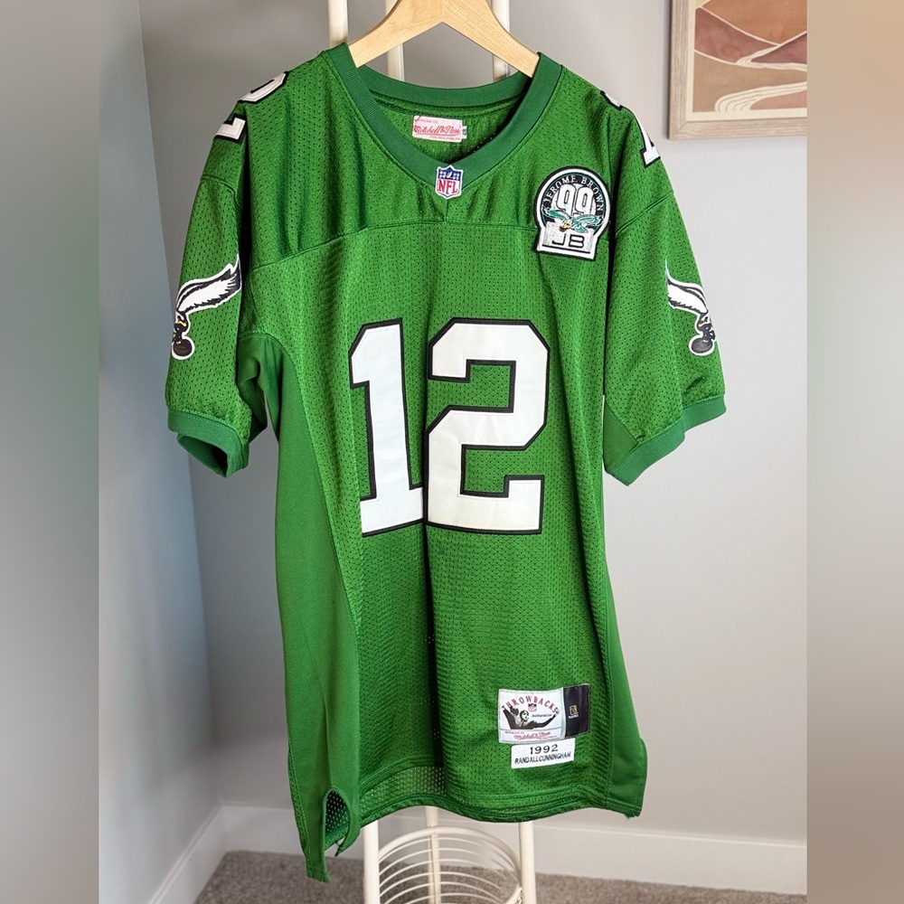 Mitchell & Ness Green Kelly Green Throwback NFL Philadelphia Eagles Jersey